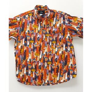 Vintage Genuine Gramicci Short Sleeve Button Up Shirt Cotton USA Men's Med